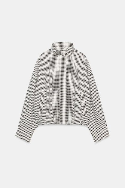 Veste bomber à carreaux