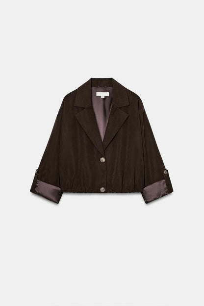 Veste courte à bas élastiqué