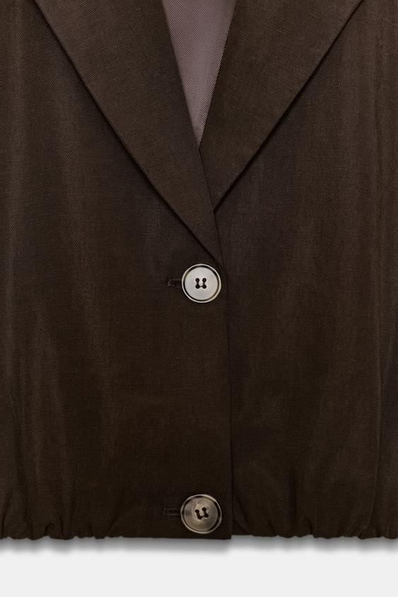 Veste courte à bas élastiqué