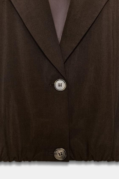 Veste courte à bas élastiqué