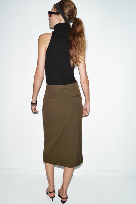Jupe midi crayon