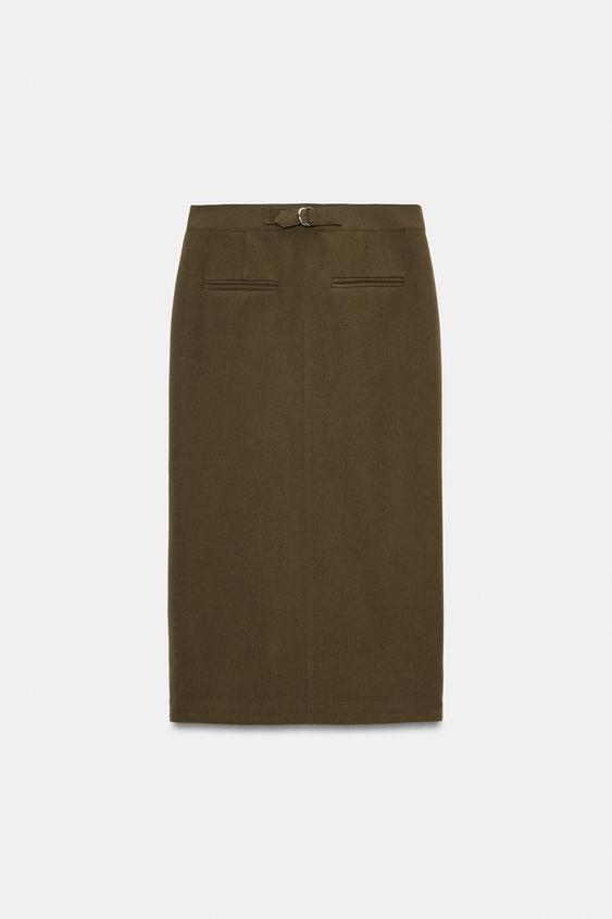 Jupe midi crayon