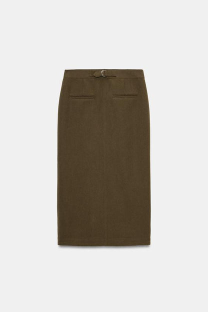 Jupe midi crayon