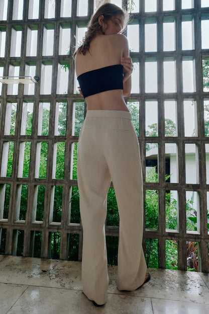 Pantalon safari en lin
