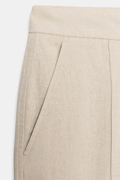 Pantalon safari en lin