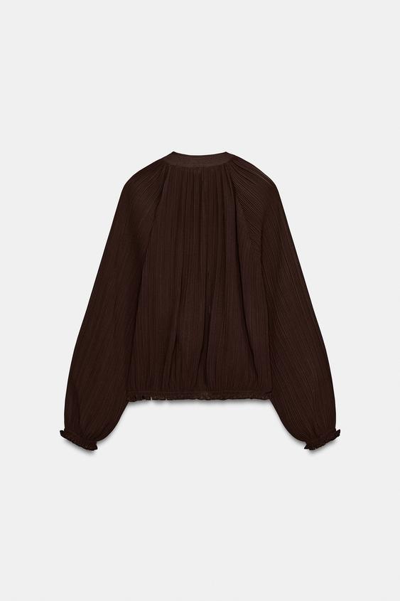 Veste en organza plissée