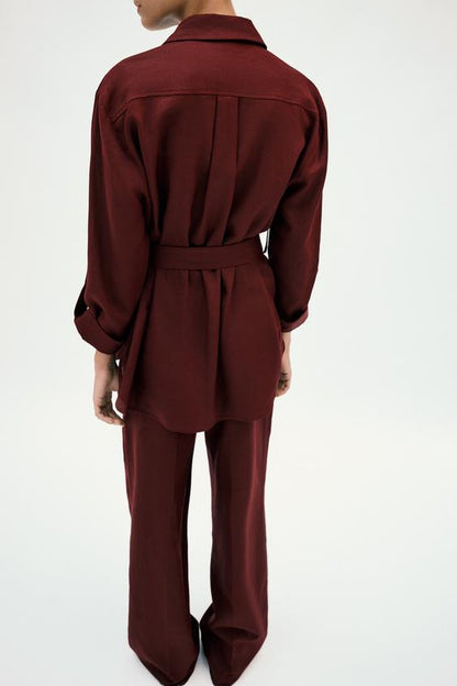 Pantalon droit en lin