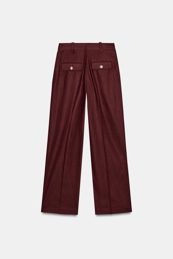 Pantalon droit en lin