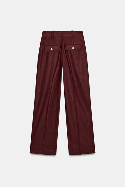 Pantalon droit en lin