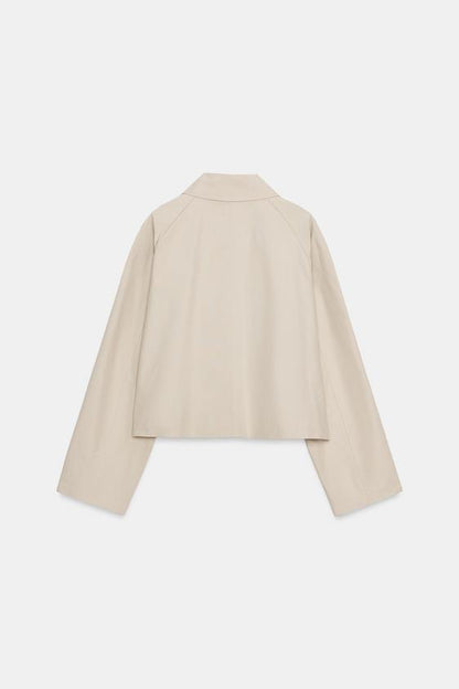 Trench court croisé