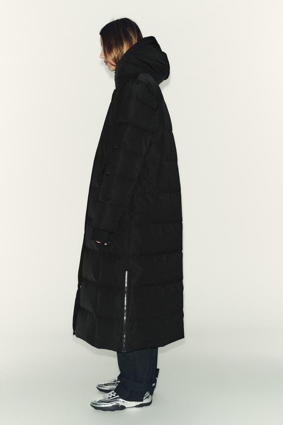 Anorak 60 % duvet, 40 % plumes, à capuche, déperlant et coupe-vent