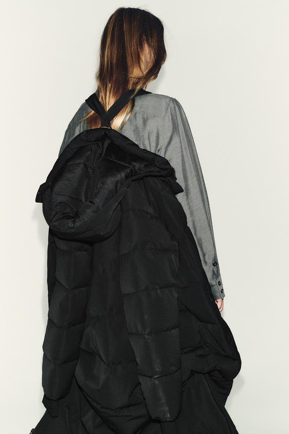 Anorak 60 % duvet, 40 % plumes, à capuche, déperlant et coupe-vent