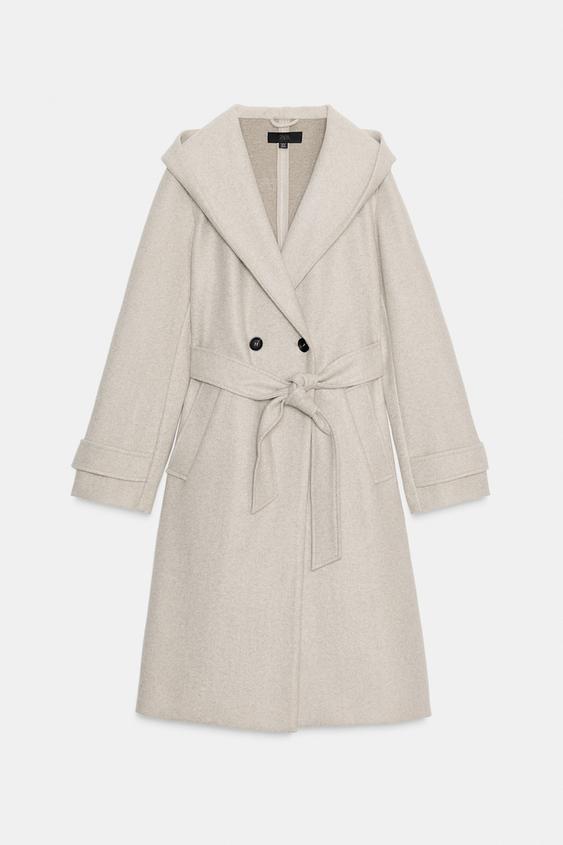 Manteau doux à capuche