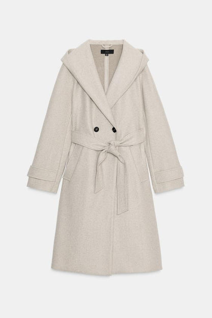 Manteau doux à capuche
