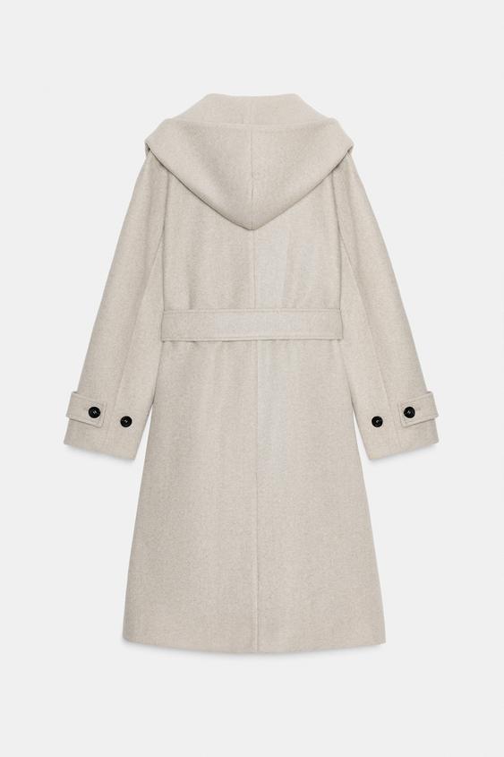 Manteau doux à capuche