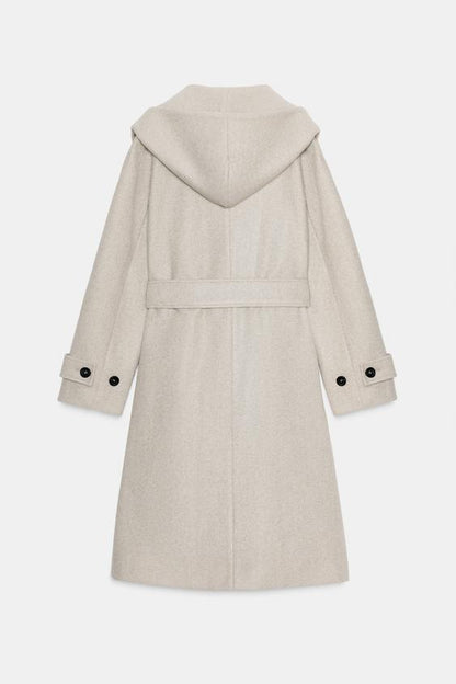 Manteau doux à capuche