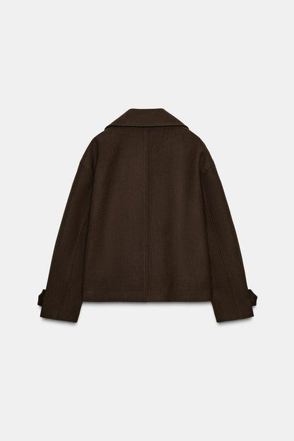 Manteau court croisé