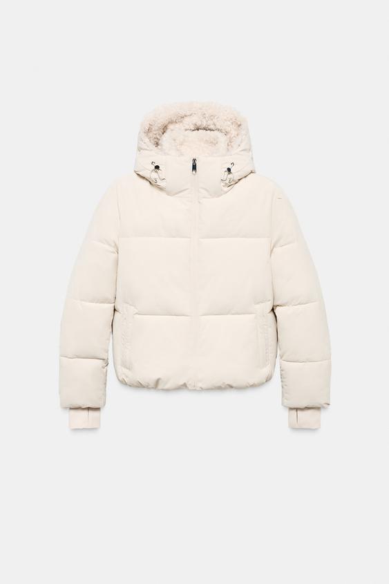 Anorak à capuche sherpa déperlant coupe-vent