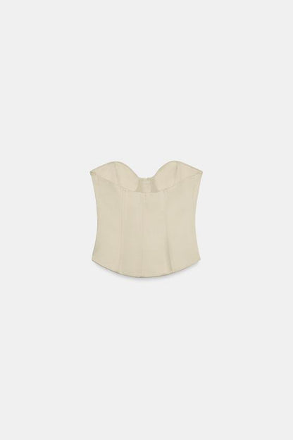 Top corset satiné bustier