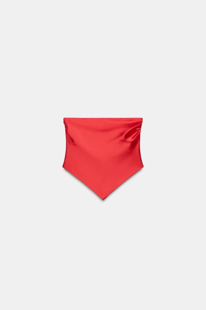 Top bandeau satiné