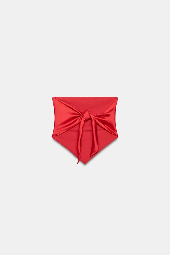 Top bandeau satiné