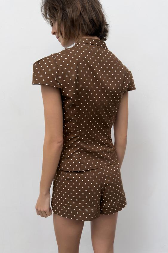 Short mini à pois