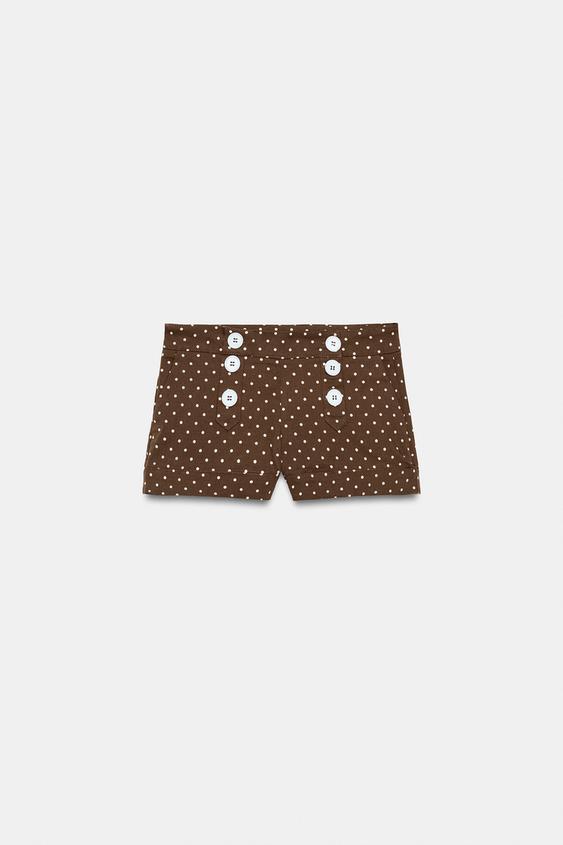 Short mini à pois