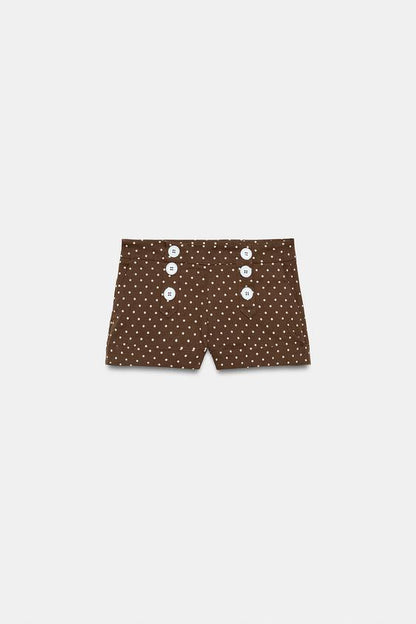 Short mini à pois