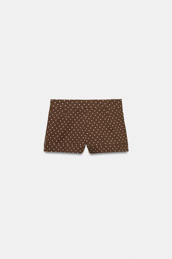 Short mini à pois