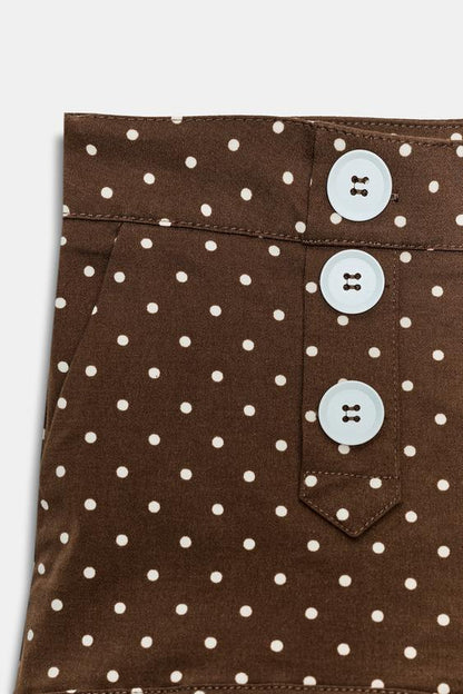 Short mini à pois