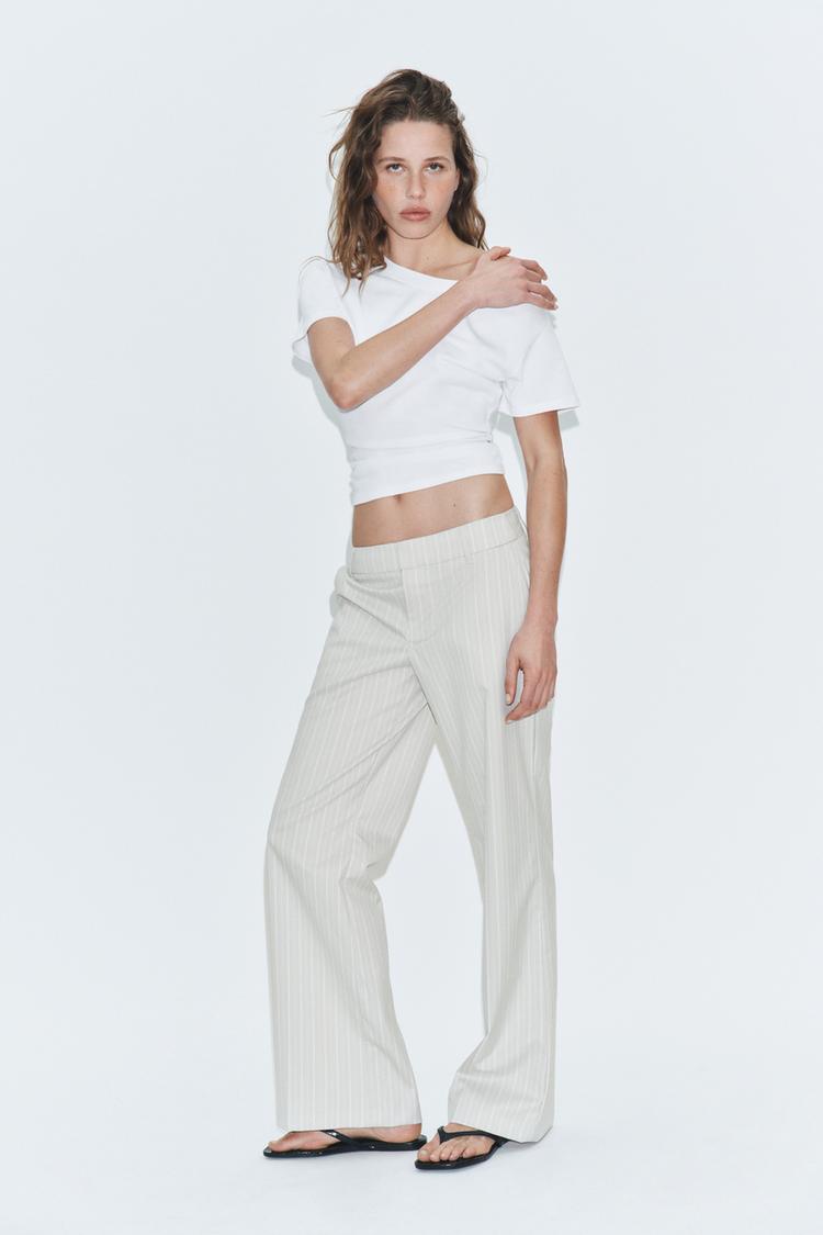 Pantalon droit taille basse