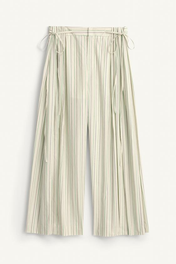 Pantalon style pyjama à rayures Édition limitée