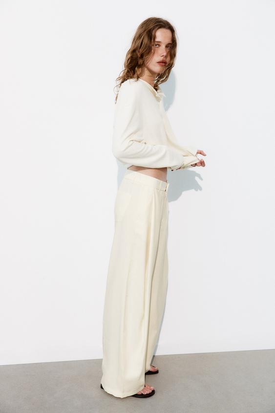 Pantalon fluide à plis