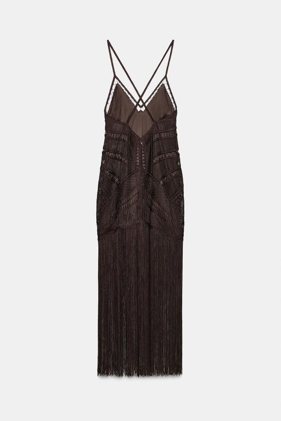Robe longue à franges ZW Collection