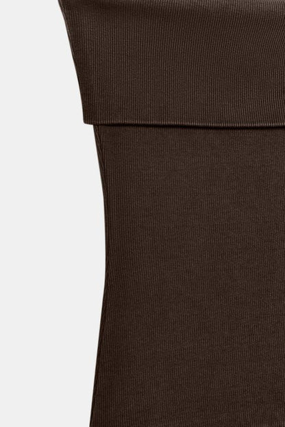 Robe bandeau contrastée