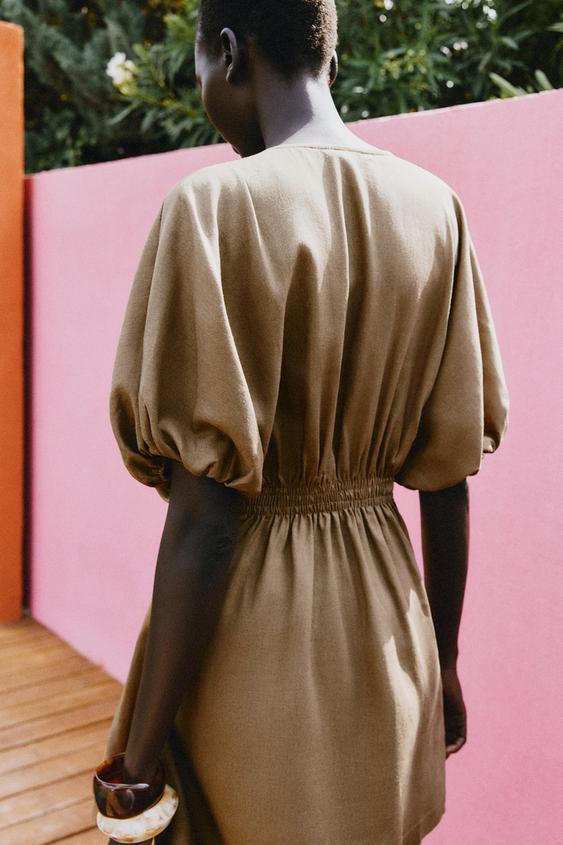 Robe mini en lin