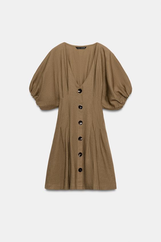 Robe mini en lin