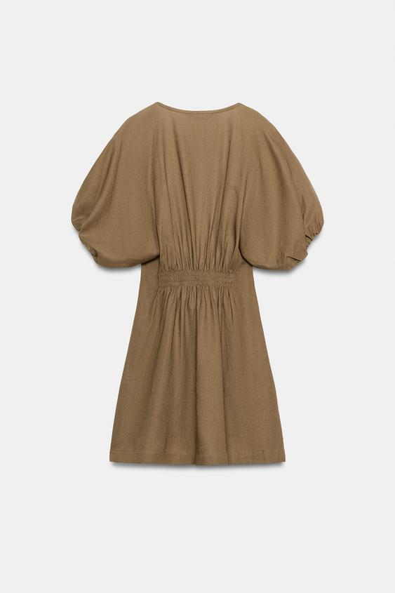 Robe mini en lin