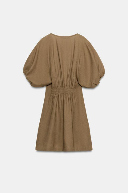 Robe mini en lin