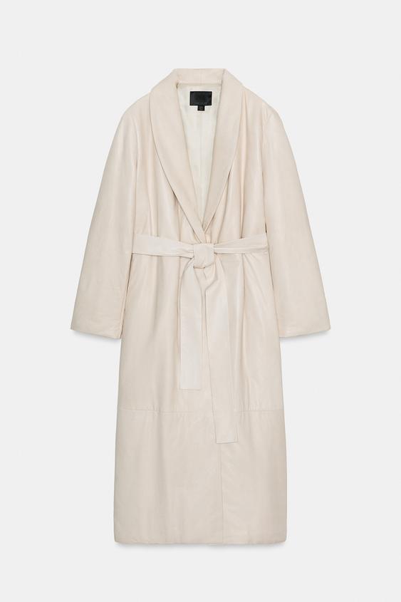 Manteau en cuir matelassé ZW Collection Édition limitée