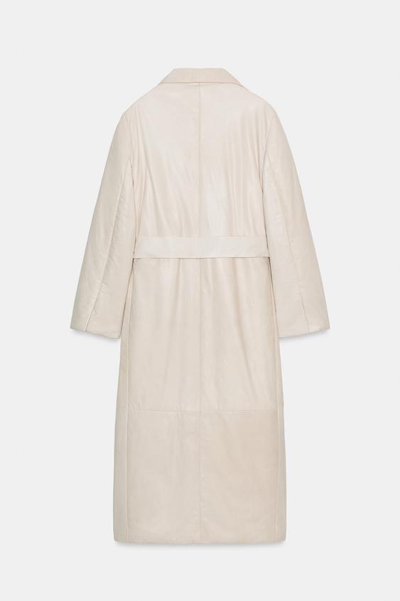 Manteau en cuir matelassé ZW Collection Édition limitée