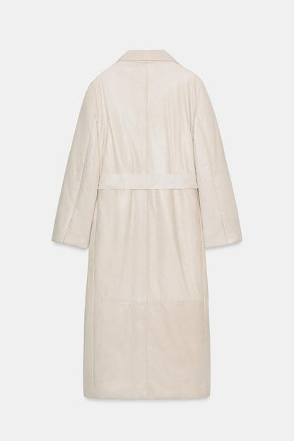 Manteau en cuir matelassé ZW Collection Édition limitée