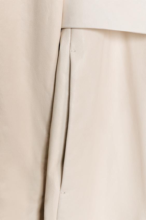 Manteau en cuir matelassé ZW Collection Édition limitée