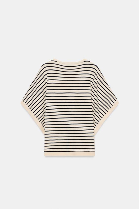 Top en maille à manches larges