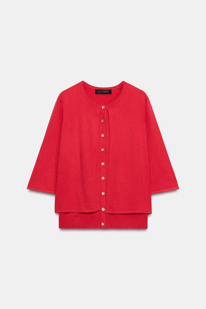 Veste en maille double épaisseur