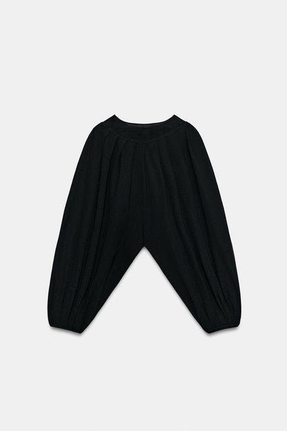Top effet cape en maille fine