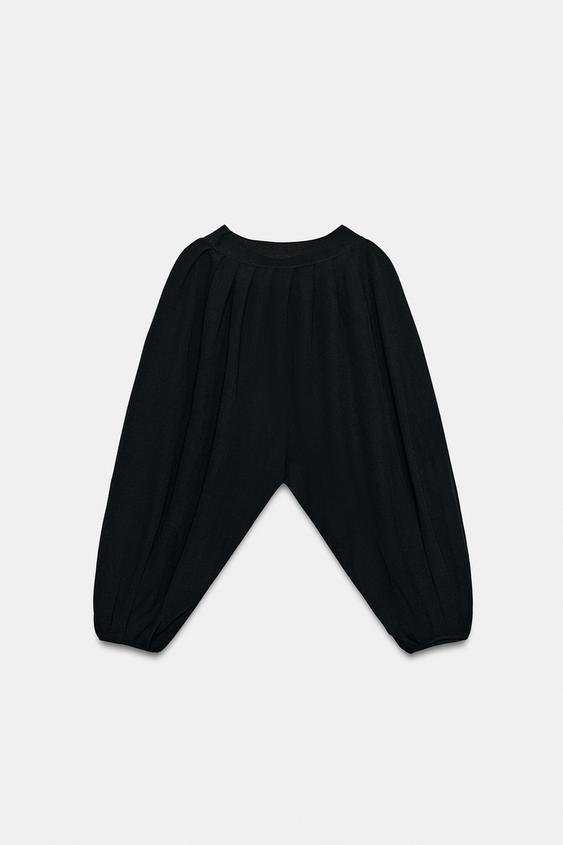 Top effet cape en maille fine