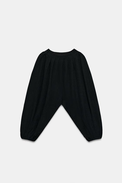 Top effet cape en maille fine