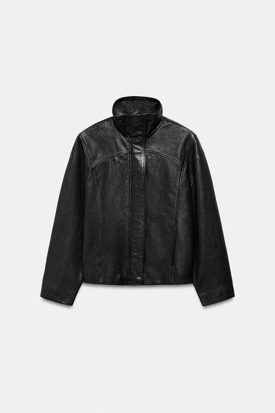 Blouson oversize 100 % cuir