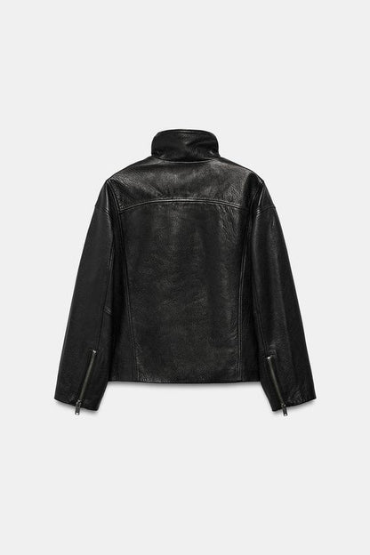 Blouson oversize 100 % cuir